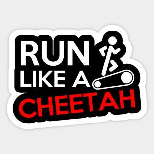 Run Like a Cheetah Sticker